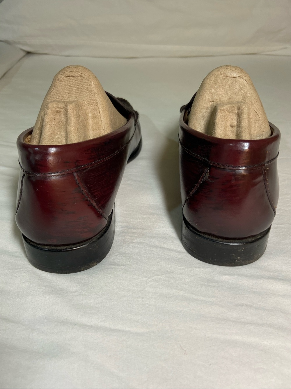 Women’s Burgundy Penny Loafers - Picture 3 of 8